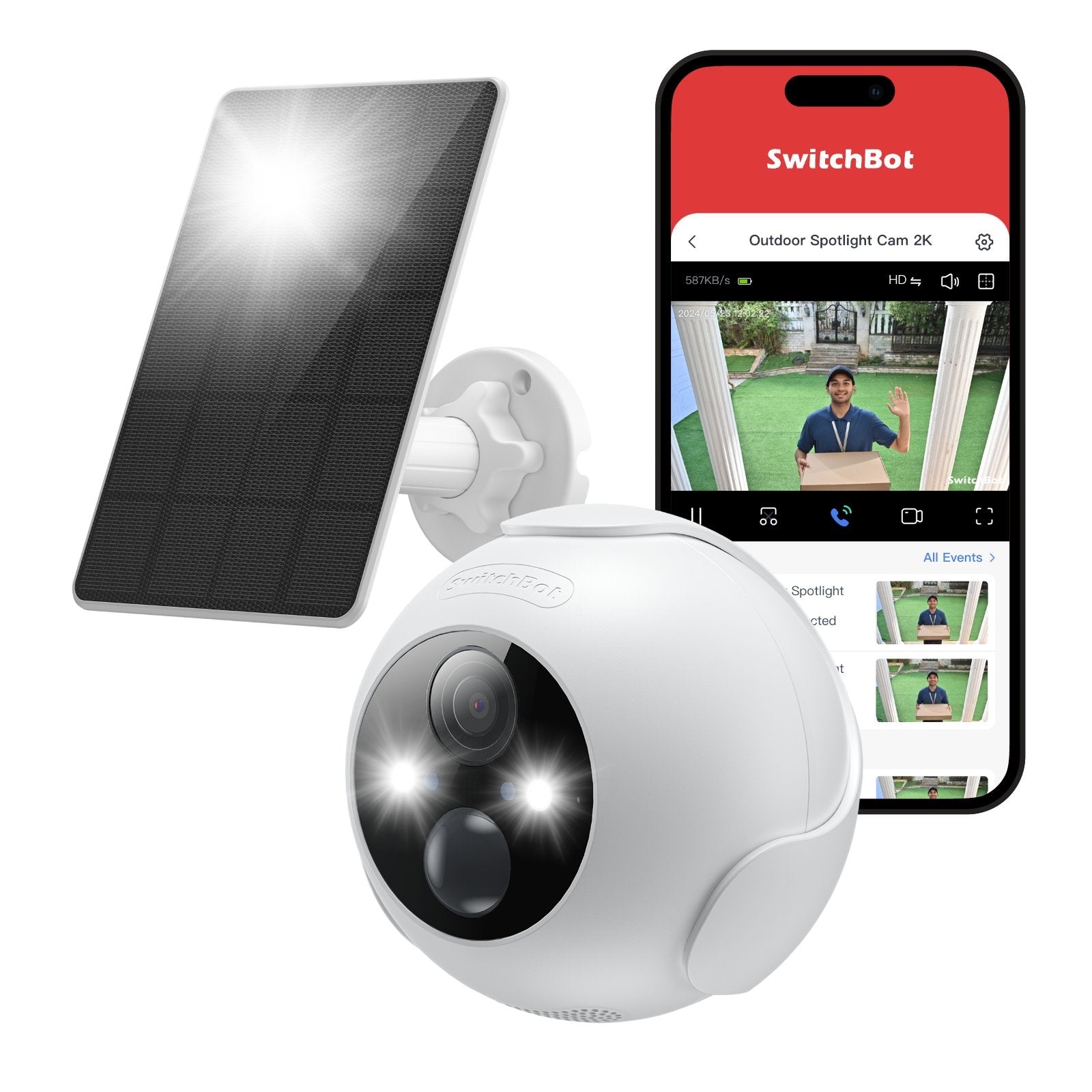 SwitchBot Outdoor Spotlight Cam 2K